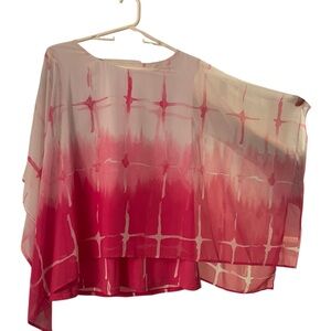 JM Collection Pink Ombre Blouse